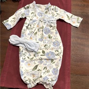 Mud Pie baby gown set